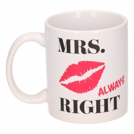 Mr & Mrs Right mugs 300 ml