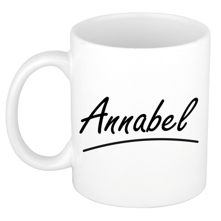 Name mug Annabel with elegant letters 300 ml
