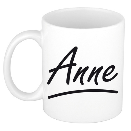 Name mug Anne with elegant letters 300 ml