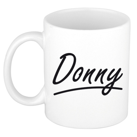 Name mug Donny with elegant letters 300 ml