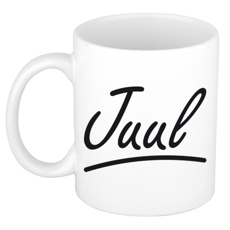 Name mug Juul with elegant letters 300 ml