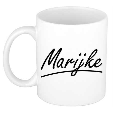 Name mug Marijke with elegant letters 300 ml