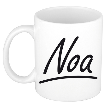 Name mug Noa with elegant letters 300 ml