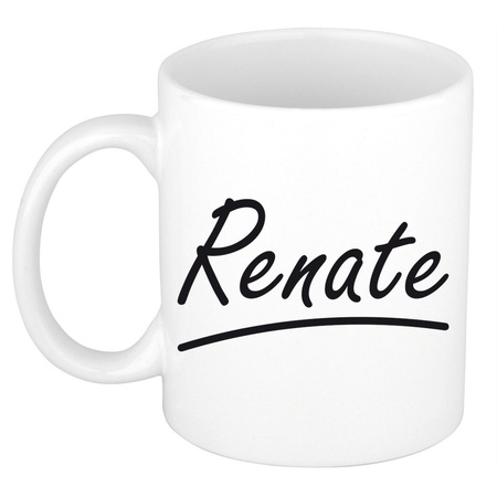 Name mug Renate with elegant letters 300 ml