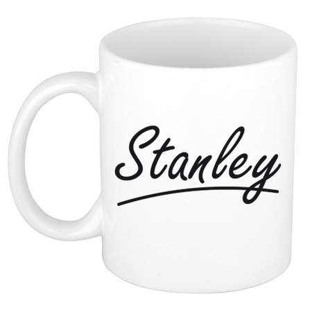 Name mug Stanley with elegant letters 300 ml