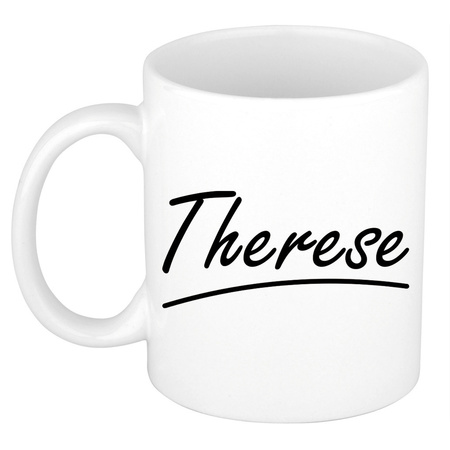 Name mug Therese with elegant letters 300 ml