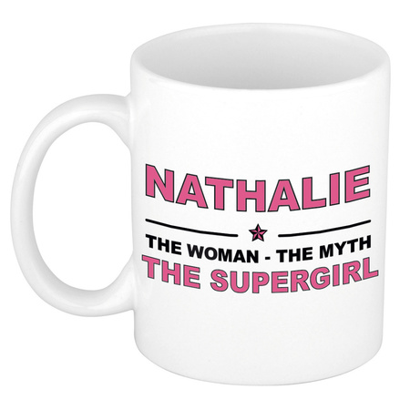 Nathalie The woman, The myth the supergirl collega kado mokken/bekers 300 ml