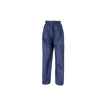 Navy blue rain trousers for adults