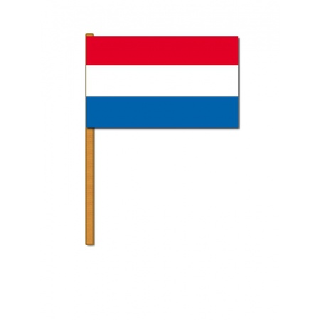 Hand flag Netherlands deluxe