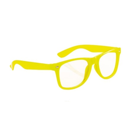 Neon party glasses yellow