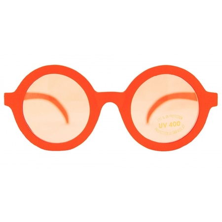 Orange nerd glasses