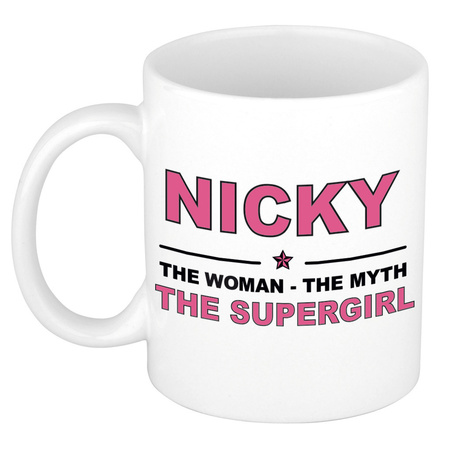 Nicky The woman, The myth the supergirl collega kado mokken/bekers 300 ml