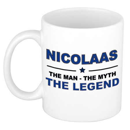 Nicolaas The man, The myth the legend collega kado mokken/bekers 300 ml