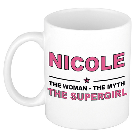 Nicole The woman, The myth the supergirl collega kado mokken/bekers 300 ml