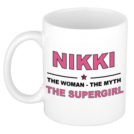 Nikki The woman, The myth the supergirl collega kado mokken/bekers 300 ml