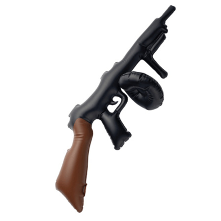 Inflatable gun black 75 cm