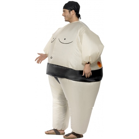 Inflatable wrestler costume