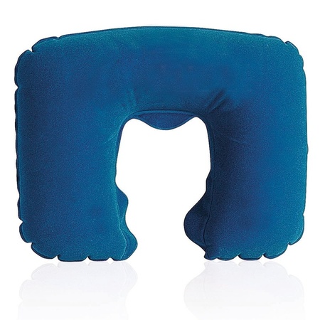 Neck cushion inflatable blue