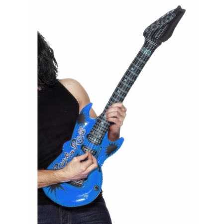 Inflatable electric guitar blue 99 cm