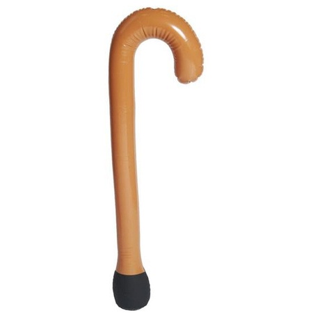 Inflatable brown walking stick 90 cm
