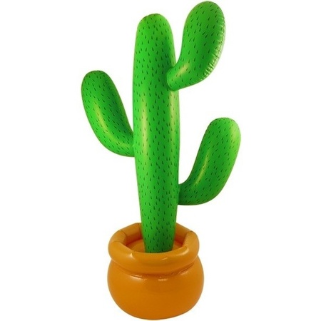 Inflatable tropical set cactus and palmtree