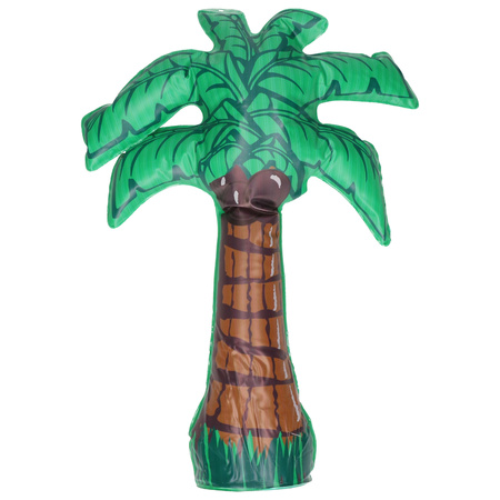 Inflatable decoration palm tree - plastic - green - H45 cm.