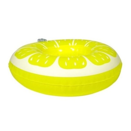 Inflatable beverage holder lemon 19 cm