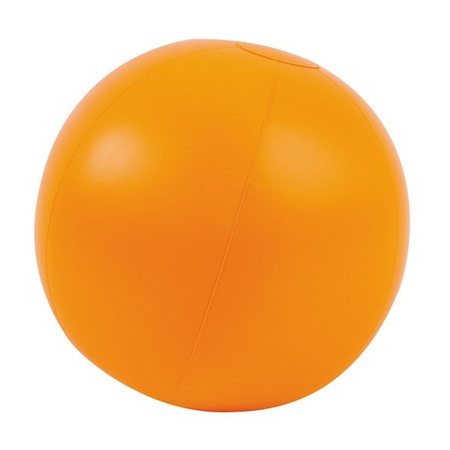 Orange inflatable beach ball 30 cm