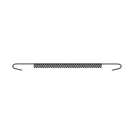 Metal spiral hanging hook - 15 cm