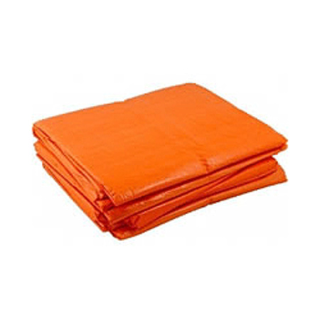 Oranje grote dekzeilen 10 x 12m.