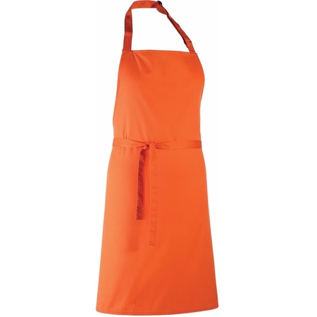 Orange barbecue apron