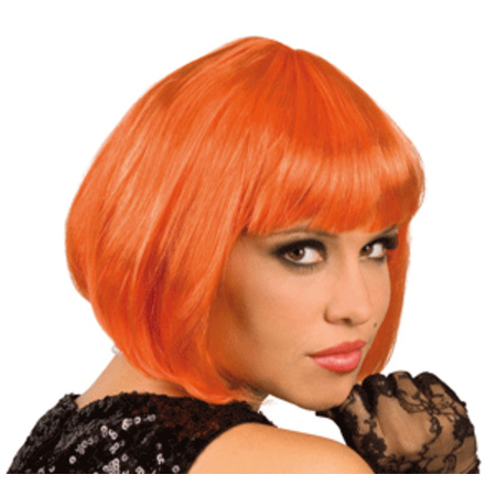 Sexy orange ladies wig