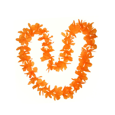 Orange Hawaii garland