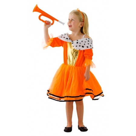 Oranje kleding Koninginnenjurk voor kids