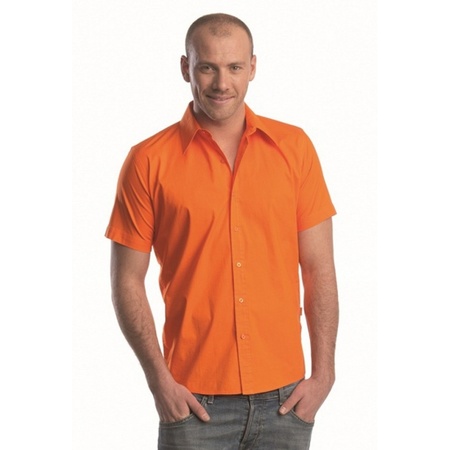 Lemon&Soda overhemden voor heren oranje