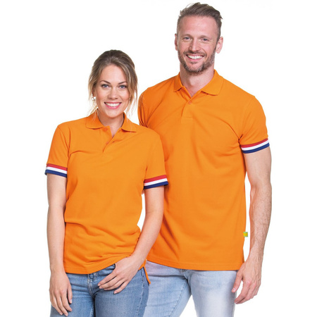 Oranje polo shirt Holland voor heren