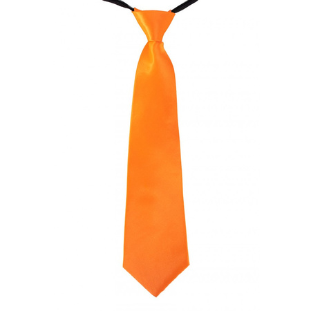 Orange tie 40 cm fancy dress accessory for women/men