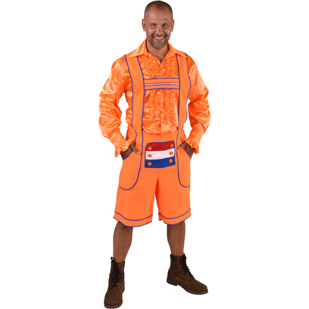 Jeugd hart coupon Oranje kostuums, Oranje Tiroler broek / lederhosen verkleedkleding,  Feestartikelen-shop.nl