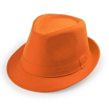 Goedkope oranje verkleed hoedjes voor volwassenen