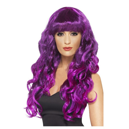 Purple ladies wig