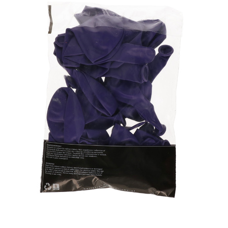 Purple color party birthday balloons 15x pieces 30 cm