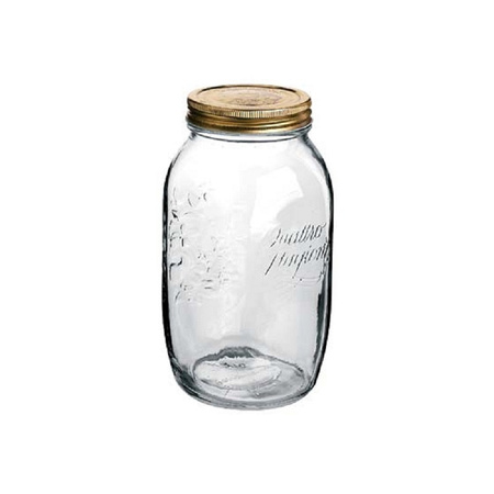 Pack of 12x pieces mason jars with swivel lid 1500 ml