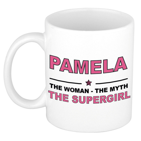 Pamela The woman, The myth the supergirl collega kado mokken/bekers 300 ml