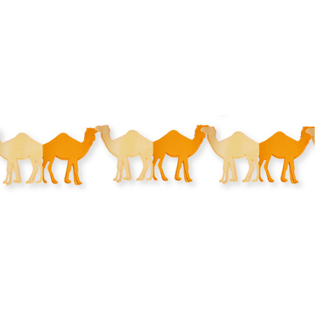 Paper garland with camels 3 meter