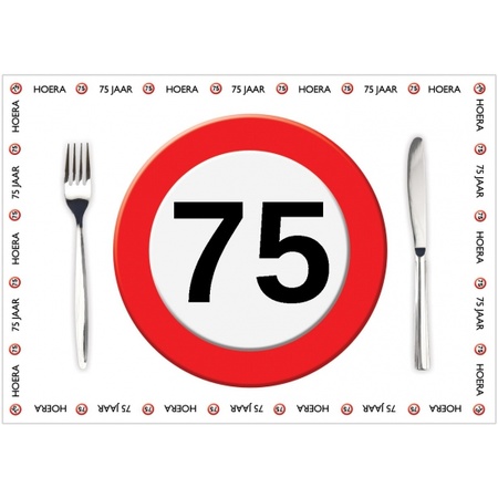 75 year stop sign decoration package 