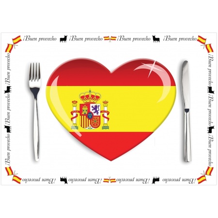 Set van 10 Spanje placemats
