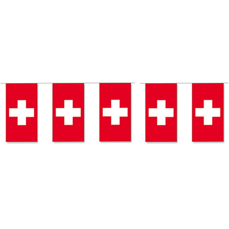 Switzerland party flags 4 meters