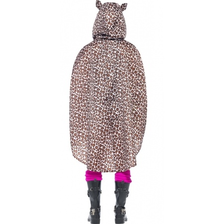 Party poncho leopard