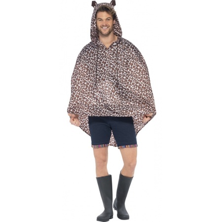 Party poncho leopard