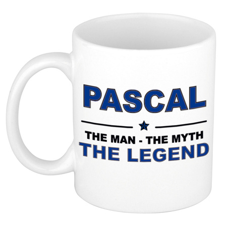 Pascal The man, The myth the legend collega kado mokken/bekers 300 ml